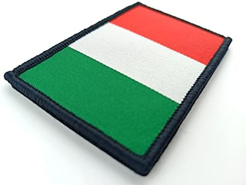 JBCD 2 Pacote Itália Bandeira Patch italiano Bandeiras táticas Patches de bandeira do orgulho para