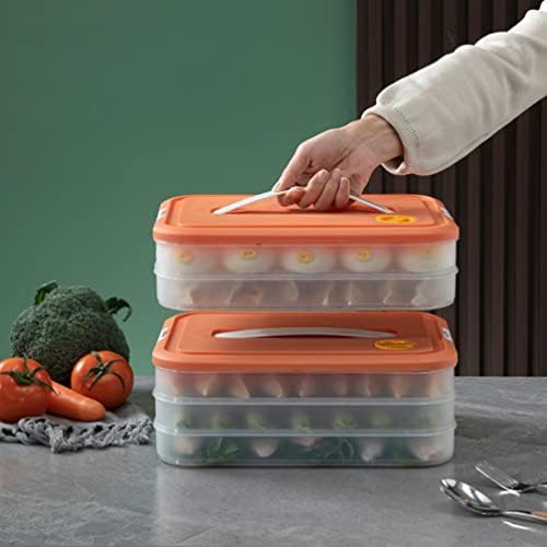 Caixa do freezer do Dumpling Doitool Caixa de contêiner de armazenamento de alimentos: 3- Caixa organizadora
