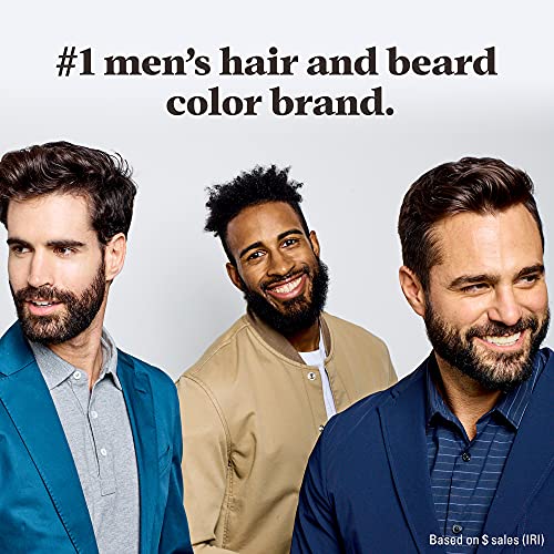Apenas para homens bigode e barba, corante de barba para homens com escova incluídos para facilitar a aplicação,