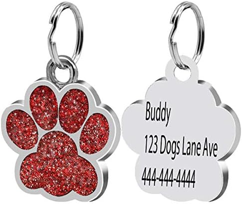 Ylkova identificação de identificação de animais de estimação tags de cachorro personalizáveis ​​tags de gato de cachorro personalizado tags de gata