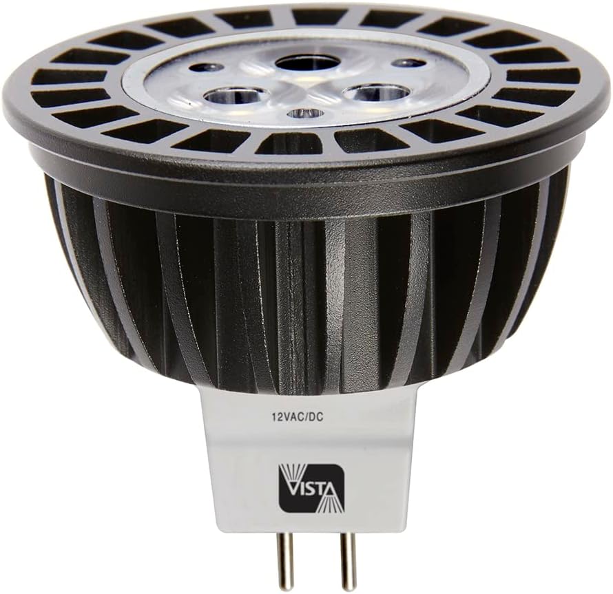 Lâmpada de iluminação de paisagem SPW Vista LED MR-16 12V 4,5 watts Branco quente 15 grau 3000K Bulbo diminuído LN16-4.5-W-W-15 LED 20W LN16-A-ALE