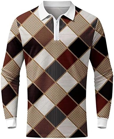 Zíper tático masculino henry colar sweatshirt listrado impressão causal camisas de manga comprida pulôver