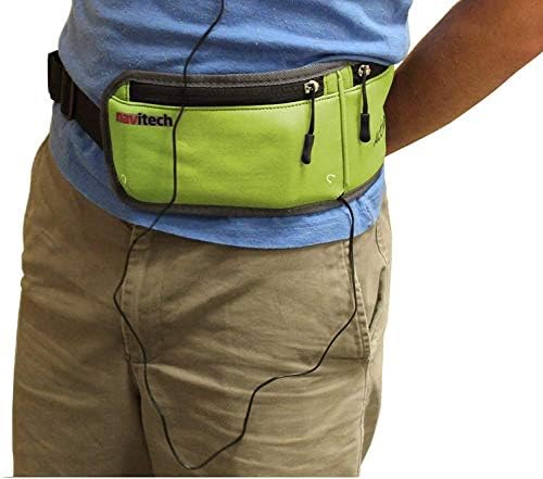 Navitech Green Mp3/MP4 Running/Jogging Water resistente a cintura/cintura compatível com o Astell