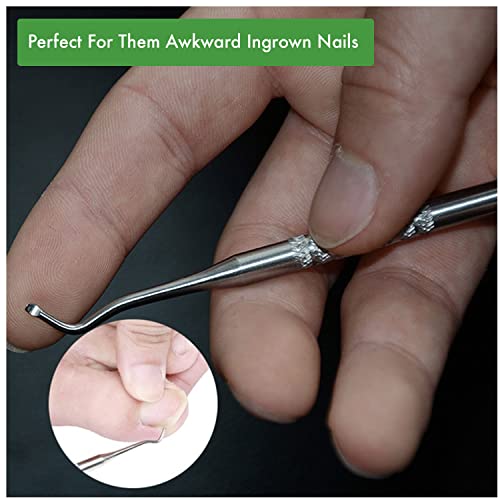 Skinapeel dedo unhas amaciador e Óleo de tratamento de unha encravada - Solução para unhas rachadas grossas e duras Inclui ferramenta de corretor de extremidade dupla