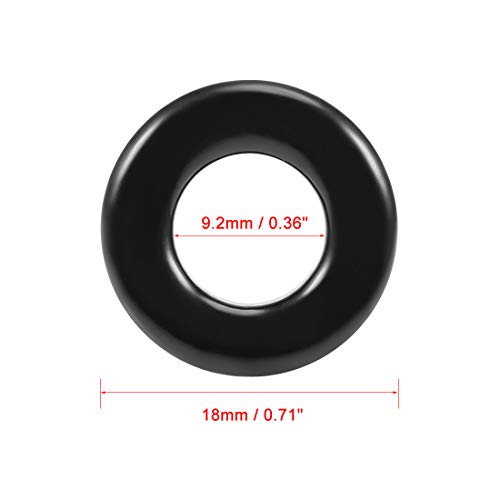 UXCELL 9,2 x 18 x 6,6mm Ferrite engasga com anel de ferro pó dos núcleos toroóis preto cinza