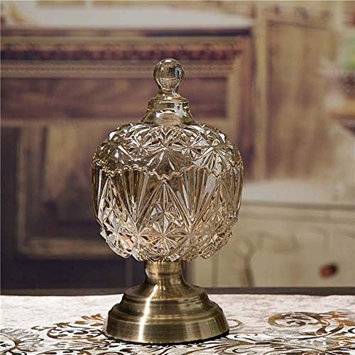 Raxinbang A nova decoração clássica de casas de estilo europeu Ornamentos de vidro Jar jarra de vidro atmosfera