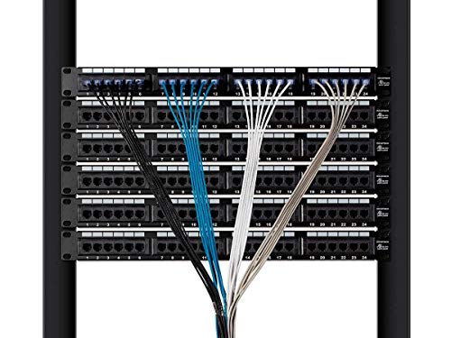 MONOPRICE Slimrun Cat6a Ethernet Patch Cabo - Rede de Internet - RJ45, encalhado, UTP, fio de cobre nua puro, 30awg, 0,5 pés, branco, 5 -pacote