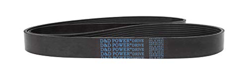 D&D PowerDrive 535K6 Poly V Belt, 54,25 Comprimento, borracha
