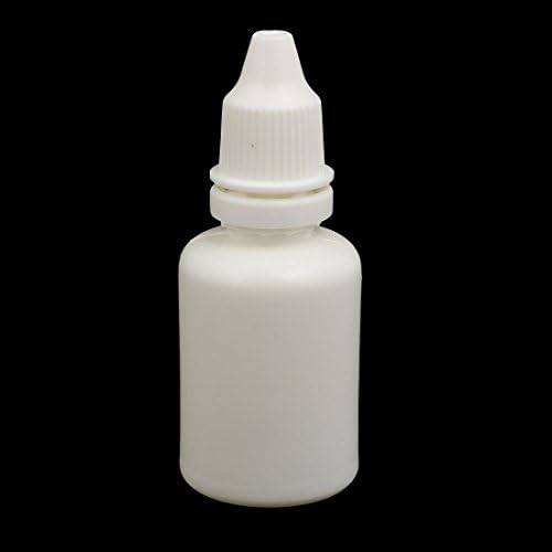 Aexit 20ml Plástico Squeeze Squeeze Squeezable Bottle Bottle Eye Liquid Recurter Branco