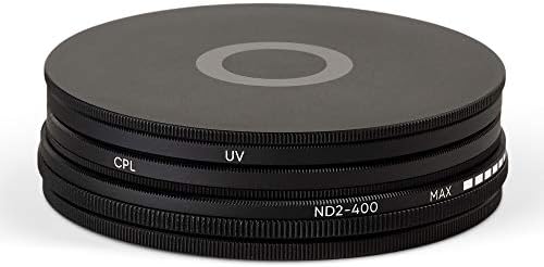 UV de 62 mm UV, polarização circular, kit de filtro de lente ND2-400