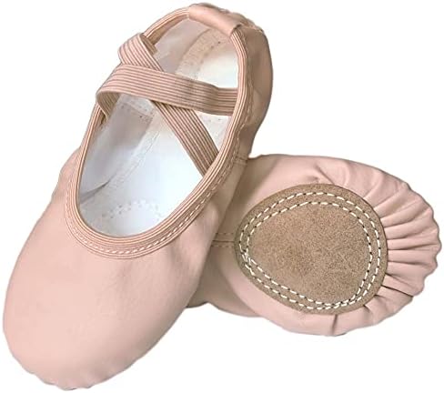 CLOUH Girls Ballet Sapatos, sapatos de ioga para dançar, chinelos para crianças crianças pequenas