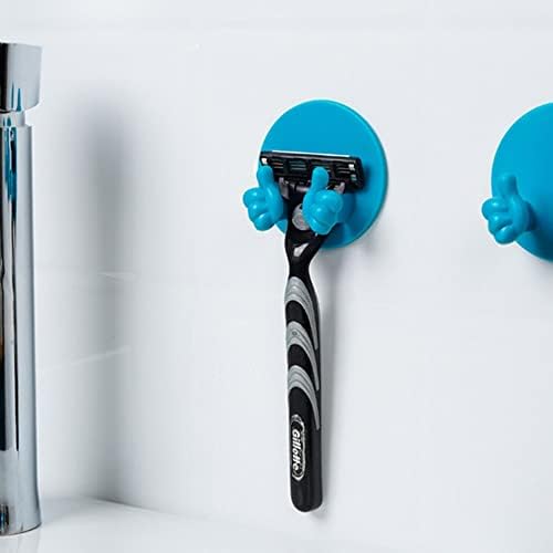 Porta -polonete criativo porta -polonete barbear ganchos adesivos montados para pendurar cabo de tampa