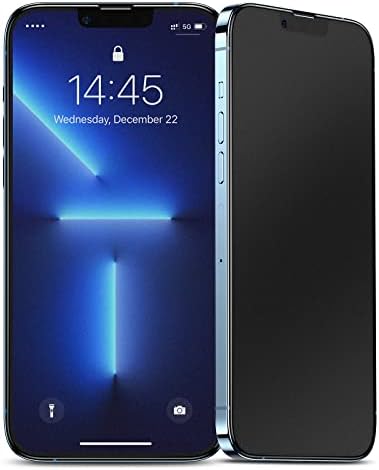 Benks projetados para iPhone 13 Pro Max, protetor de tela fosco [2 pacote] Anti-Glare e Vidro Temerado de Fingerprint com instalação fácil, sensação suave