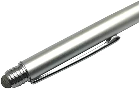 Caneta de caneta de ondas de ondas de caixa compatível com cubot king kong 5 pro - caneta capacitiva dualtip, caneta de caneta de caneta capacitiva de ponta da ponta de fibra para cubot king kong 5 pro - prata metálica de prata