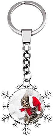 Keychain Snowflake Creative Christmas Christmas Keychain Pingente PENENTE PENO PET CHAYCHINES CHANT CHINE