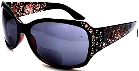 Óculos de sol bifocais Leitores de óculos Leitores para mulheres Completas de shinestone transparente Designer