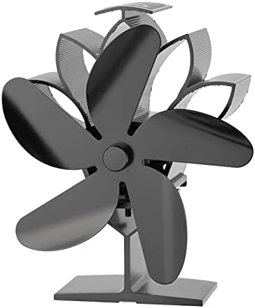 Ventilador de lareira de Lynlyn 6 ventilador de fogão de hélice silencioso eficiente distribuição de calor