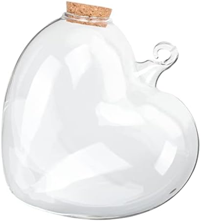 Zerodeko 3pcs amo o recipiente de garrafa de desejos com tampa de recipiente transparente de recipiente decoração