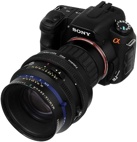 Adaptador de montagem de lentes Fotodiox Pro com barril de foco, para lente Mamiya RZ67 para as câmeras Sony