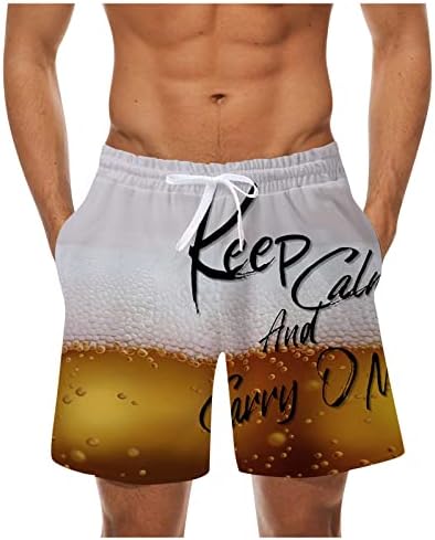 Troncos de natação masculinos shorts, masculino troncos de verão havaiano havaiano casual masculino