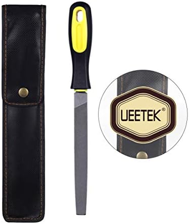 Ueetek, de 6 polegadas, arquivos de aço endurecidos, ferramentas de afiação de arquivo de metal plano com