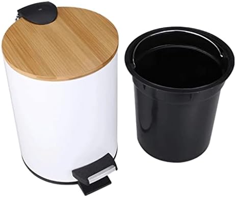 XFGDE 3/5l de madeira lixo de lixo de madeira Organizador de recipiente de banheiro da cozinha da sala