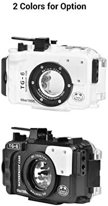 Câmera de câmera XIXIAN CAPA DE MERCÃO DE MERCULHO DE MERCULHO DE MERCADOR DE MERCADOR Substituição de 60m/195 pés para a câmera Olympus TG-6