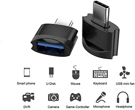 Adaptador masculino USB C feminino para USB compatível com sua Motorola Razr para OTG com carregador Tipo C. Use com dispositivos de expansão como teclado, mouse, zip, gamepad, sincronização, mais