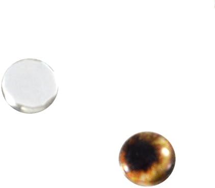 6mm pequeno belicdy urso de vidro olhos icros para esculturas de taxíidermia de argila de polímero de arte ou jóias fazendo jóias