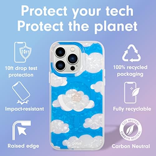 Sonix Case + Screen Protector para Magsafe iPhone 13 Pro Max/iPhone 12 Pro Max Day Dream Clouds