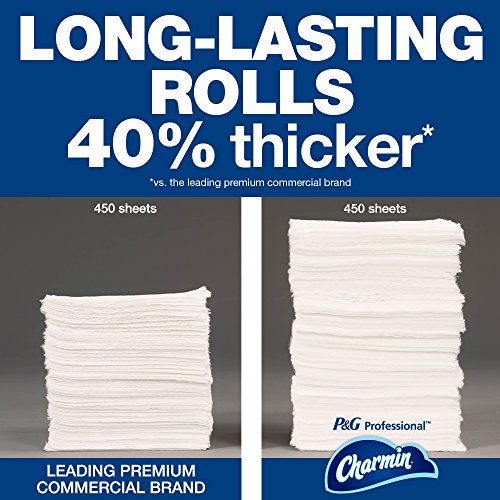 Papel higiênico a granel para empresas da Charmin Professional & Bounty, toalhas de papel de tamanho rápido, 16 rolos familiares = 40 rolos regulares