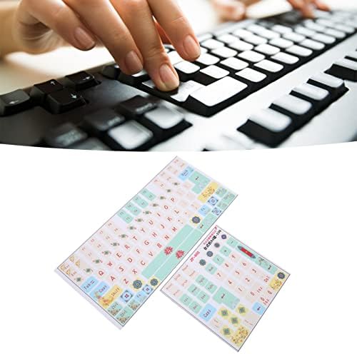 Yemirth 2pcs adesivo de teclado mecânico de 2pcs superfícies foscas de desenho animado