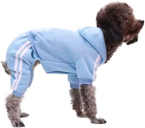 Capuz de cachorro de cachorro pequeno suéter de cachorro 4 pernas para cães macacão de macacão de macacão