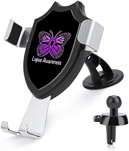 A consciência de lúpus Butterfly Car Telenting Phone Long Brand Cup Phone Stand Universal Car Mount for Smartphones