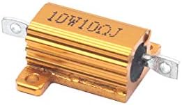 Resistor de caixa de alumínio Touhia 10w 10 ohm de alumínio resistores de arame de arame de parafuso de parafuso Tap chassi montado - pacote de 2
