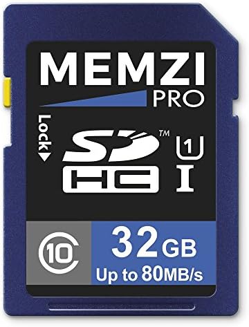 MEMZI PRO 32GB CLASS 10 80MB/S SDHC Memory Card para Canon PowerShot SX200 IS, SX120 IS, SX110 IS, SX100 IS,