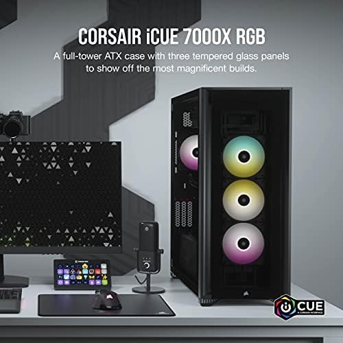 CORSAIR ICUE 7000X RGB TOWER ATX PC CASE, BLACK