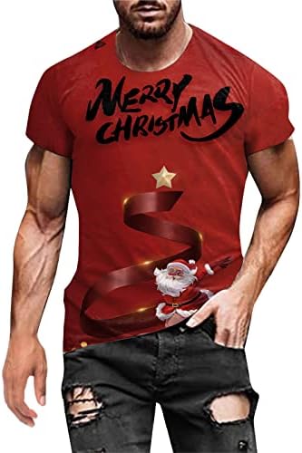 XXBR camisetas de Natal para homens, 2022 Masculino de Natal de Natal masculino Menina de manga curta de manga