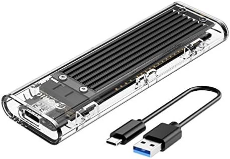Orico M.2 NVME SATA Adaptador de gabinete SSD livre de ferramentas, USB C 3.2 Gen 2 10 Gbps NVME, 5