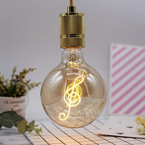 Notas altas filamentos pendurados lâmpada decorativa, lâmpadas Edison 4W Bulbo de lâmpada alta notas de
