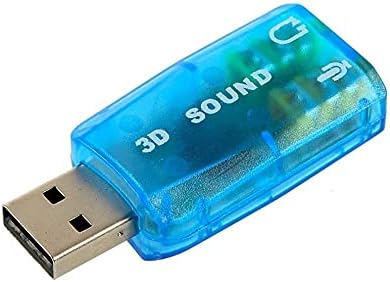 Chysp 1 PCS 3D Card de áudio USB 1.1 para adaptador de microfone/alto -falante som surround 7,1 ch para notebook para laptop