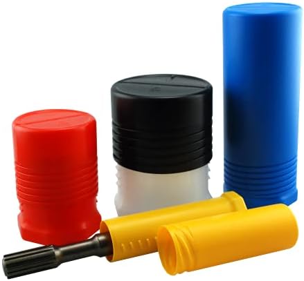 Telescópicos redondos-tubo de embalagem telescópico redonda de 1-1/4 -Comprimento: 7-7/8-13-3/4 PVC transparente MOCAP RT032200PV00S9