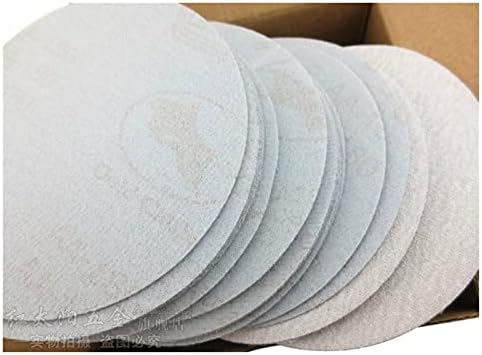 Lixa de polimento e lixamento 20 discos de lixa seca branca redonda de 4 polegadas de 100 mm, areia de lixa 60-1000