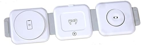 Yowochung dobrável carregador sem fio 3 em 1 com forte absorção magnética, compatível com iPhone 14/pro/max/plus/13/12