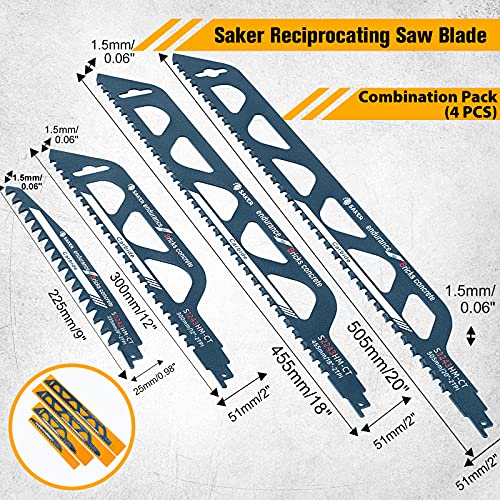 Saker viu lâminas de lâmpadas de liga hard-hard liga para corte de madeira para corte de madeira, concreto poroso, pacote de combinação de tijolos