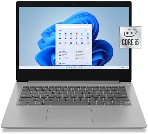 Newlenovo Ideapad 3i 14 Laptop FHD não-Touch para negócios de estudantes, Intel Core i5, 8 GB