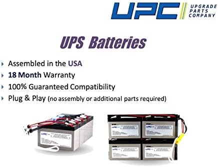 Bateria de substituição APCRBC124-UPC para APC SMC1000I-2U, SMC1000-2U, BR1500GI, BR1500G-FR, BR1200GI, BR1200G-FR, BR1300G, BX1500G, BR1500G, SMC1000-2UC