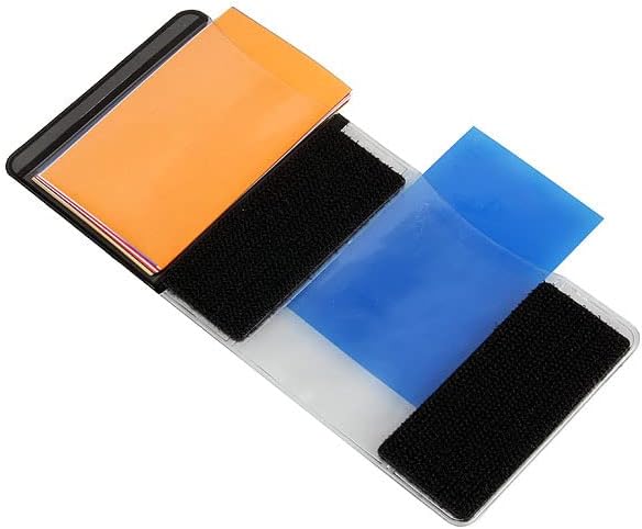Aceto Flash Speedlite, Gels de cores Filtros de 12pcs Strobist Color Card Lighting Gel Pop -Up Softbox Filtro