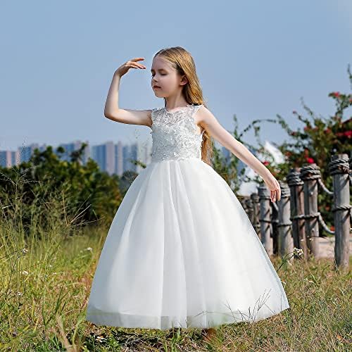 DPKM Lace Flower Girl Dress Vestido de dama de honra Tulle Casamento PROM PROMENTE VESTORES BOHO PRINCESS FESTA