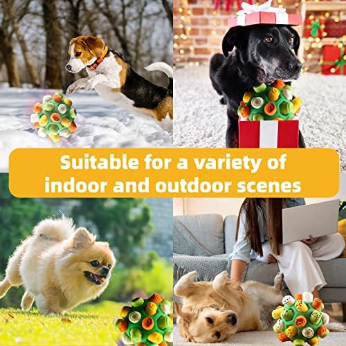 Tesytto interativo Pet Snuffle Ball Dog Toy Incentiva habilidades de forrageamento natural para treinamento de alimentos lentos mordida de filhote de mordida tocando brinquedos portáteis de enriquecimento de cães